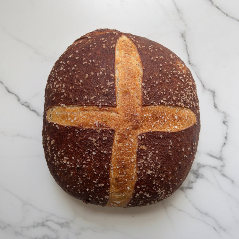 Pretzel Sourdough Loaf